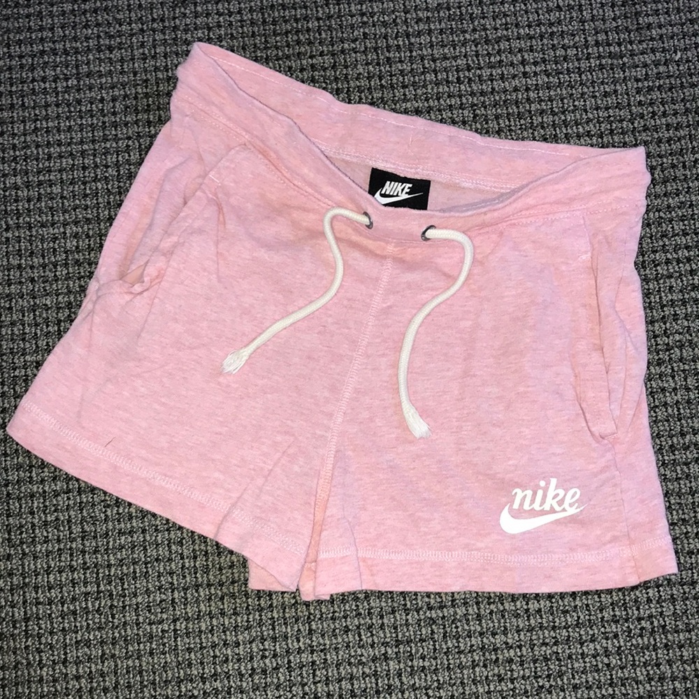 Nike Women's Light Pink Athletic Drawstring Shorts
